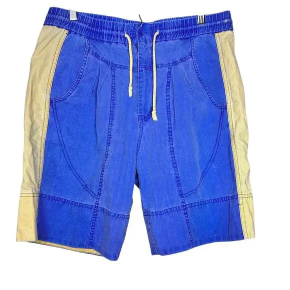 Vintage 80s PREPPY Gitano Colorblock Mens Shorts Size Medium Fisherman - Picture 3 of 6